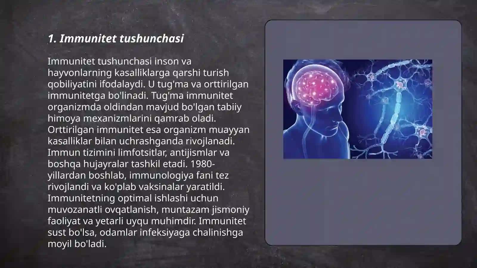 Immunitet nazariyasi 3