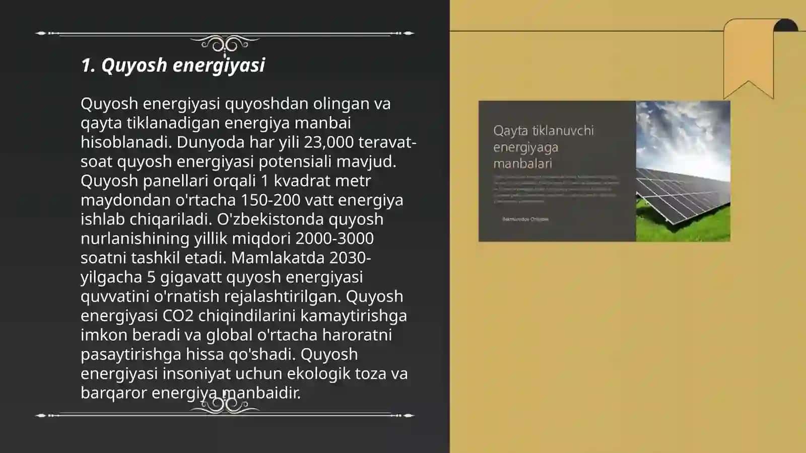 Quyosh energiyasi 3