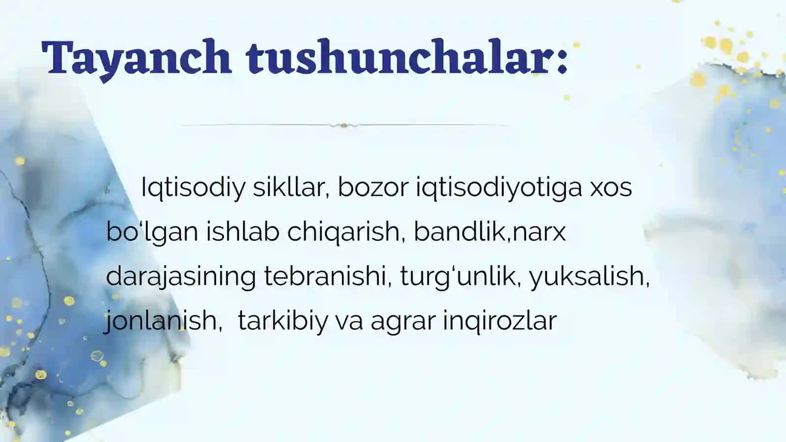 IQTISODIYOTNING SIKLLILIGI VA MAKROIQTISODIY BEQARORLIK 3