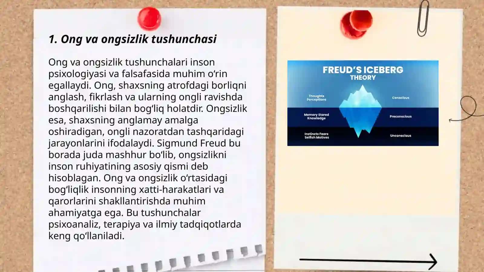 Onglilik va ongsizlik haqida 3