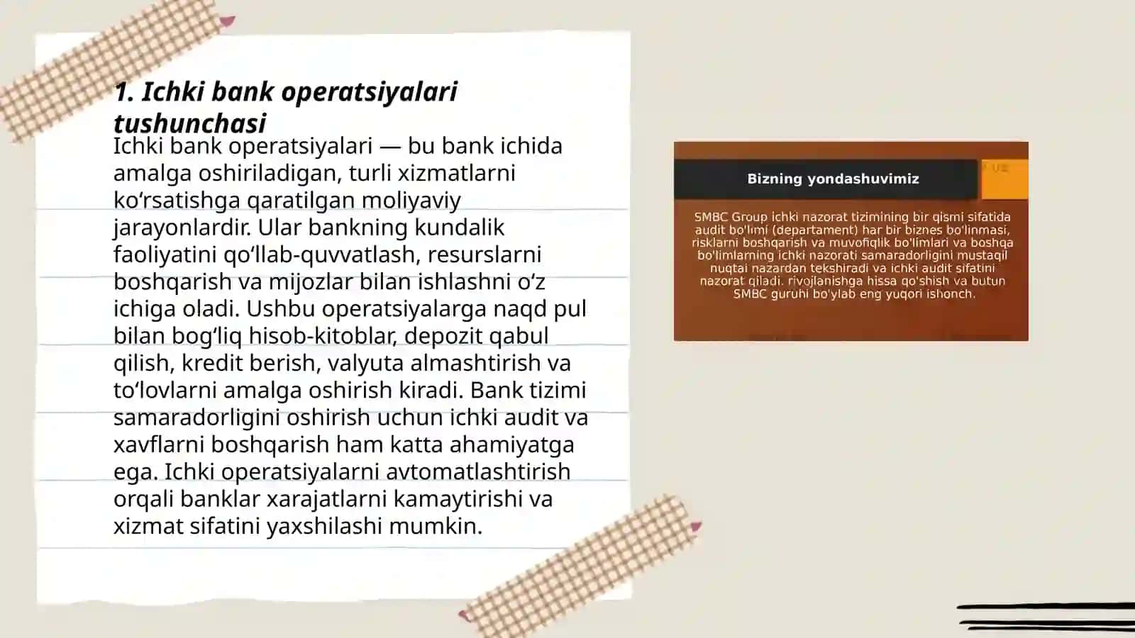 Ichki bank operatsiyalari hisobi va auditi 3