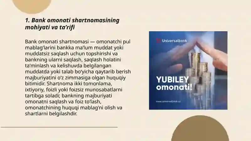 Bank omonati shartnomasi 3
