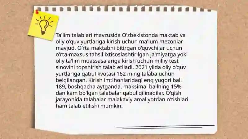 Psixolog mutaxassisiga quyiladigan talablar 3