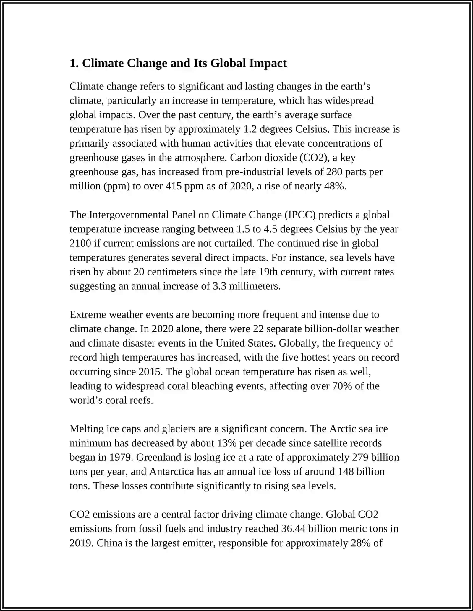 Climate Change and Its Global Impact 3