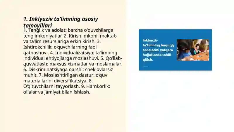 Inklyuziv taʼlim Adhamova Kamola 3