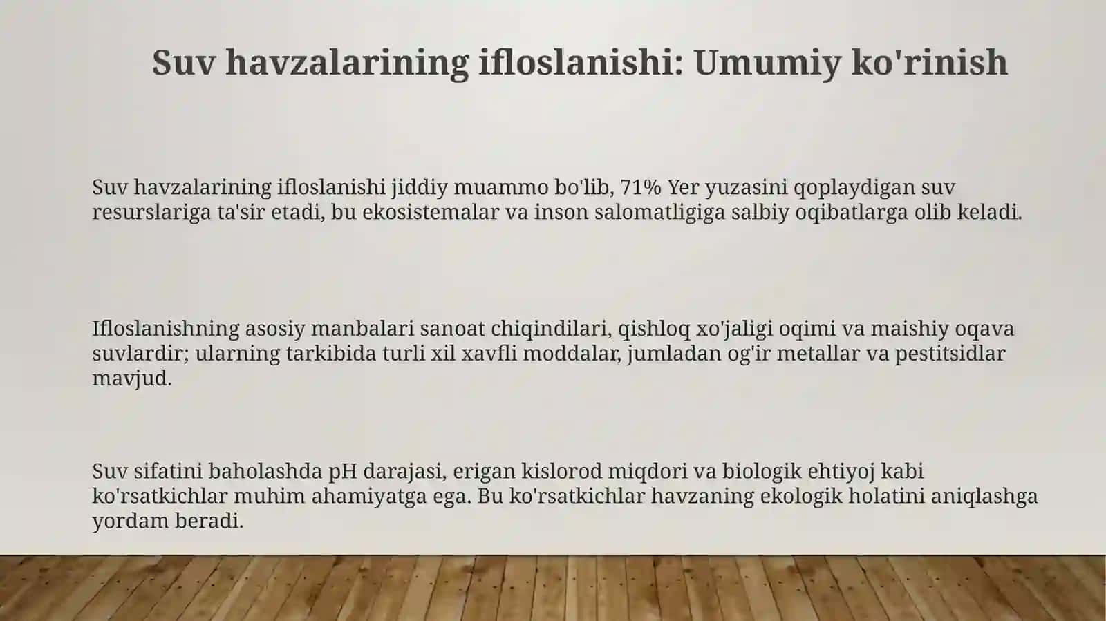 Suv  havzalarining Ifloslanishi 3