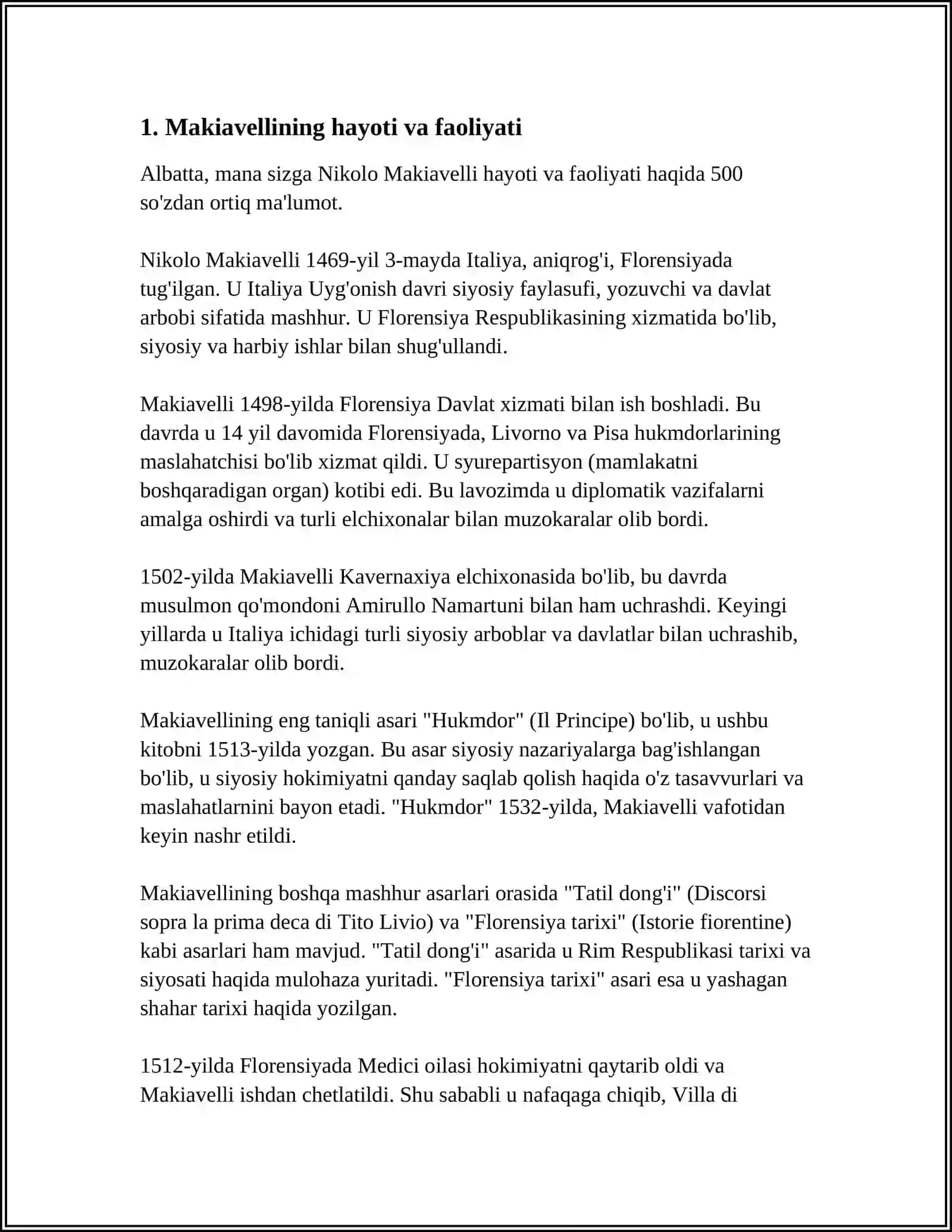 MAKIAVELNING HUKUMDOR ASARI 3