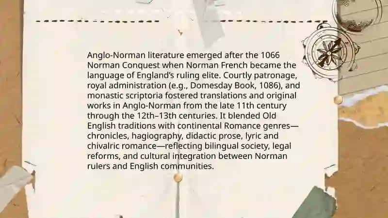 English-Norman Literature 3