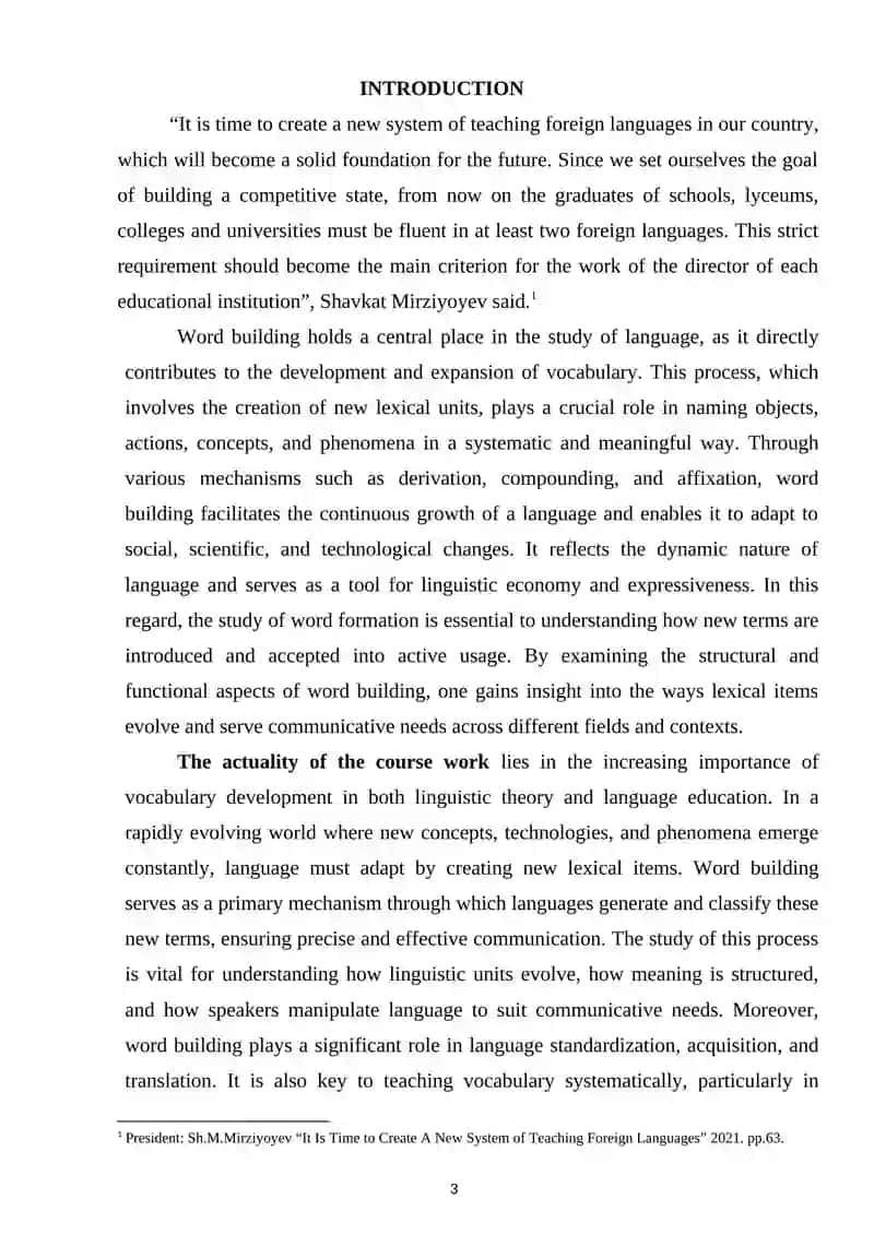 Word building: the role and role of word building in lexical naming 3