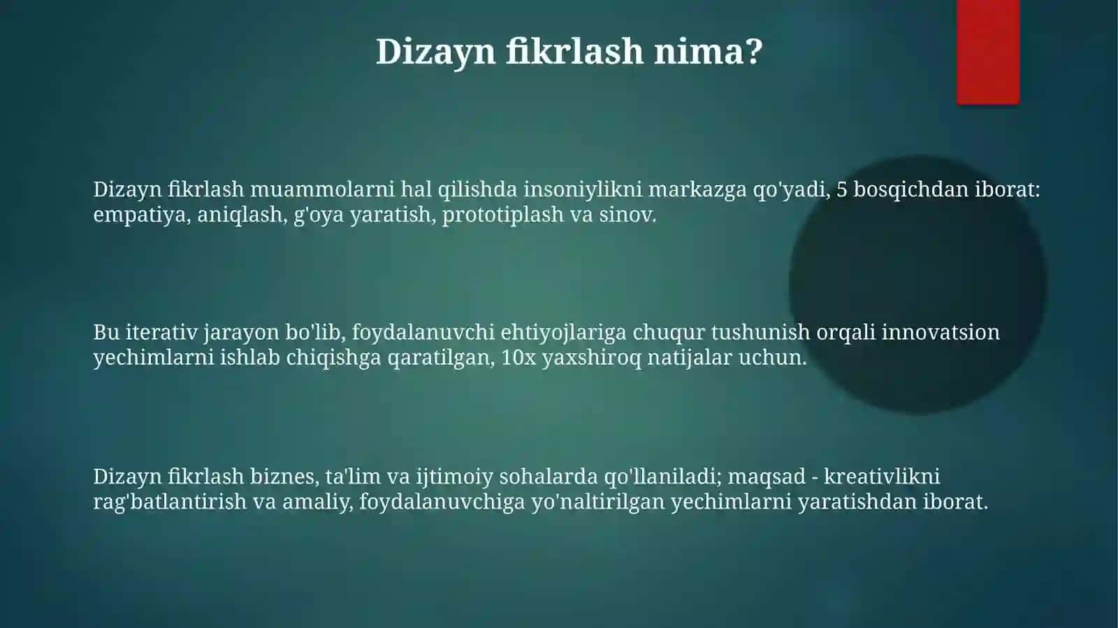 Dizayn fikrlash 3
