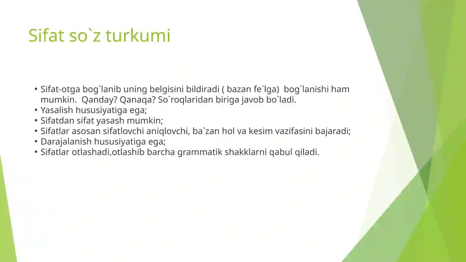 Sifat ona tili 3