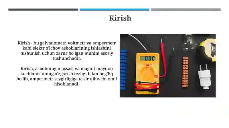 Galvanometr,voltmetr va ampermetrning tuzilishi 3
