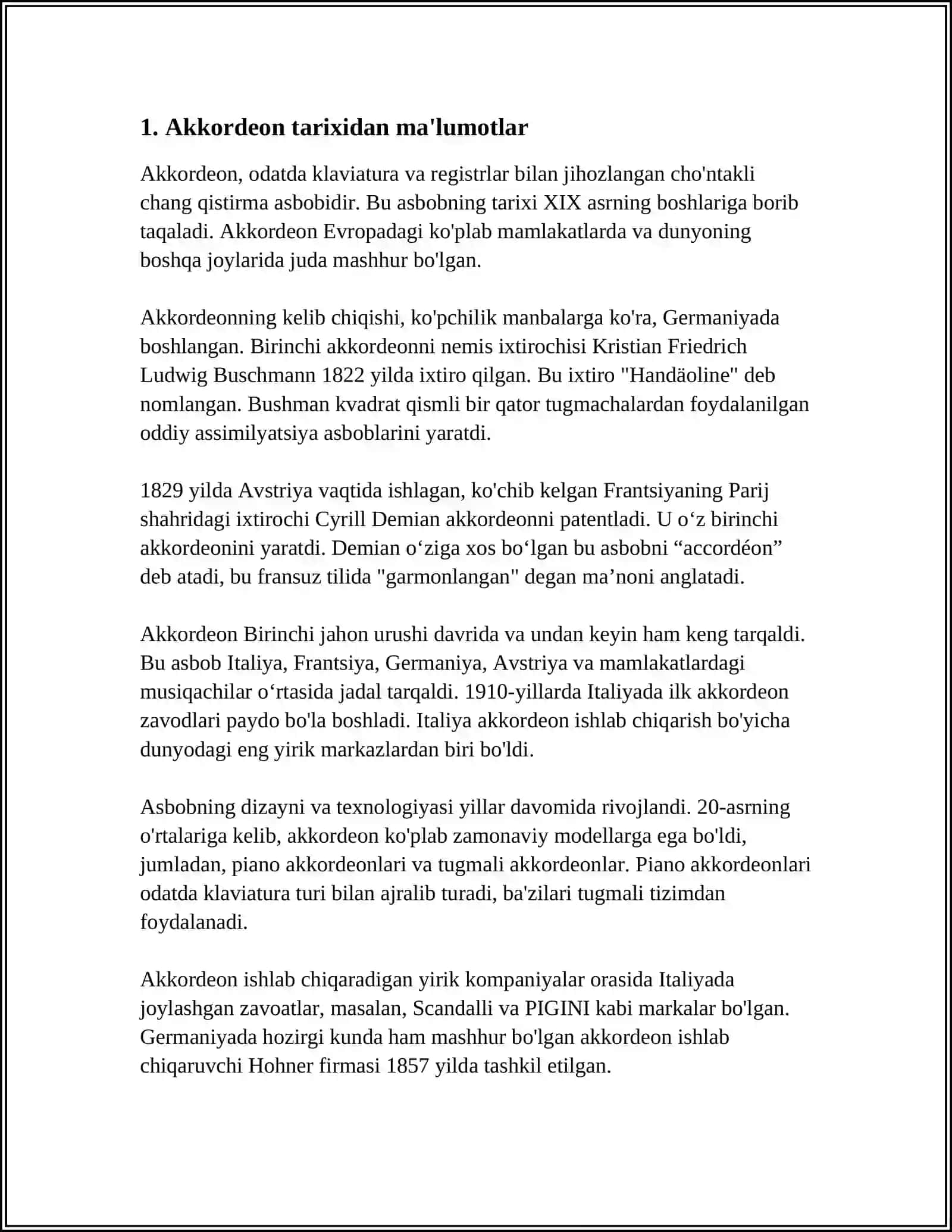AKKARDION HAQIDA MAʼLUMOTLAR 3
