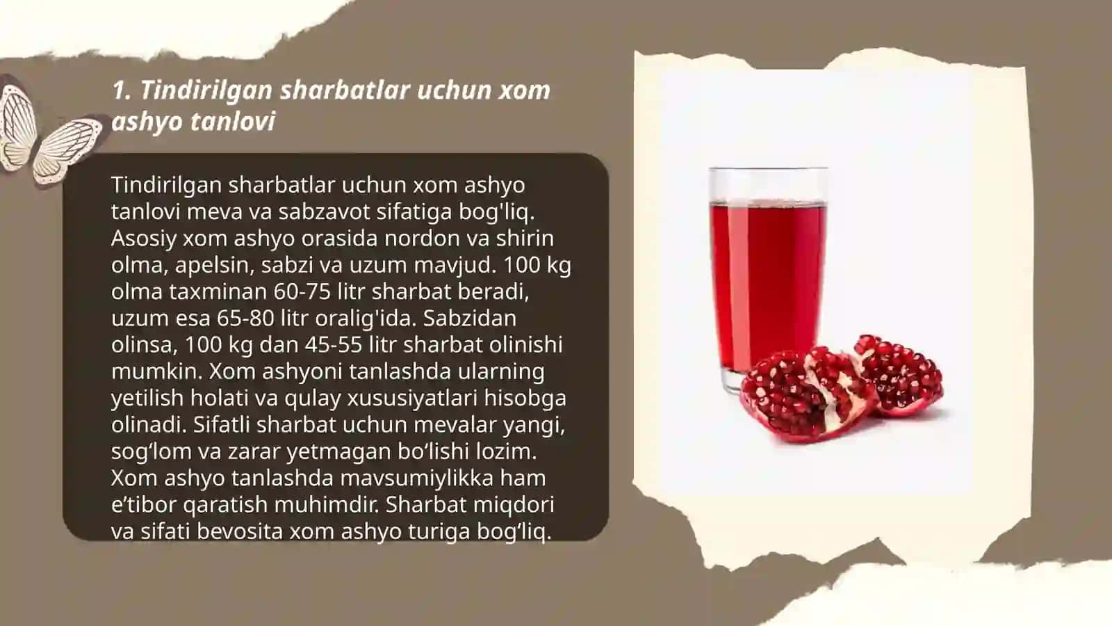 Tindirilgan sharbatlar ishlab chiqarish texnologiyasi 3