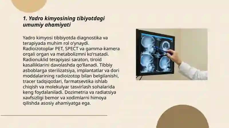 Yadro kimyosining tibiyotdagi orni 3