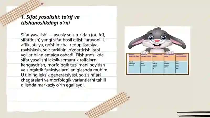 Sifat yasalishi 3