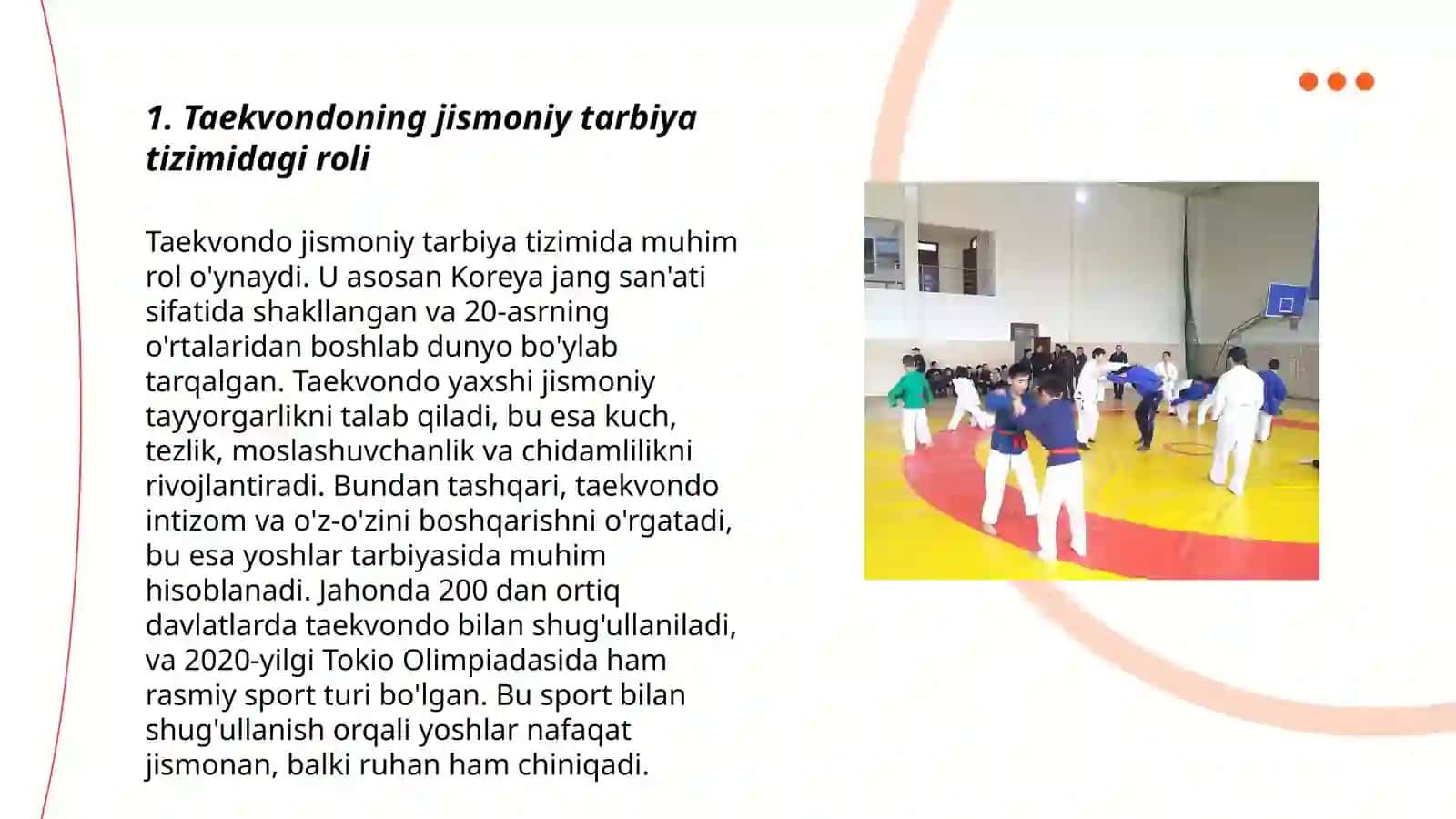 Taekvondo jismoniy tarbiya tizimida 3