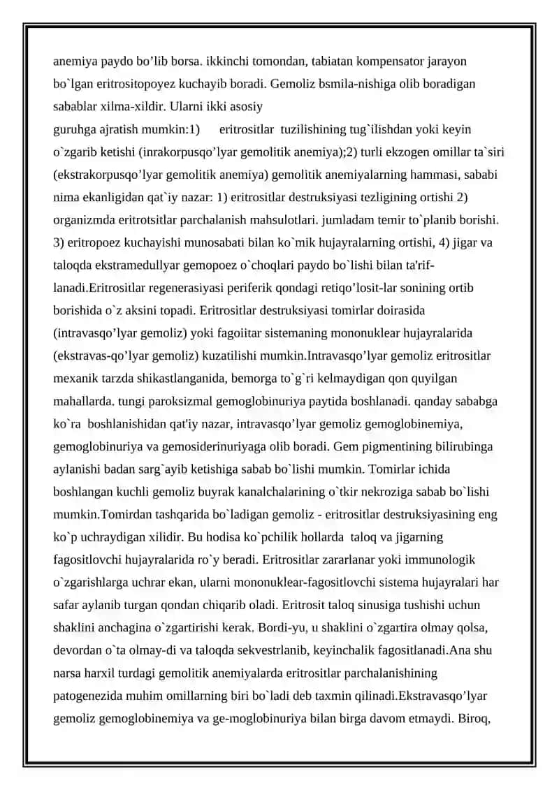 HOMILA GEMOLITIK KASALLIKLARI 3