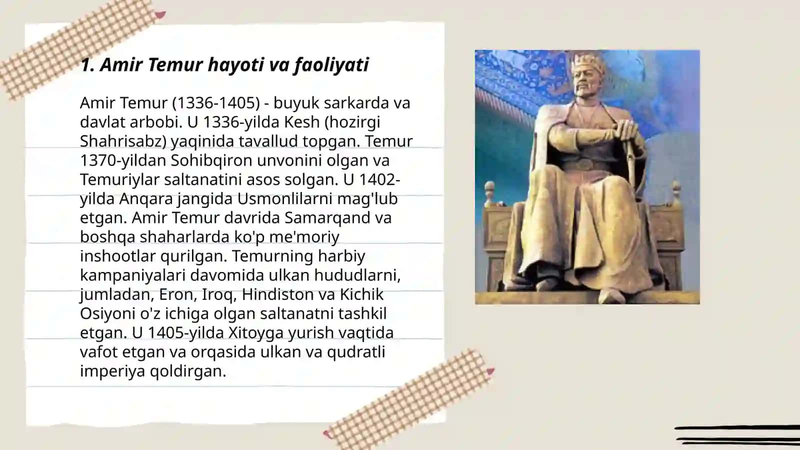 Amir Temur buyuk davlat arbobi 3