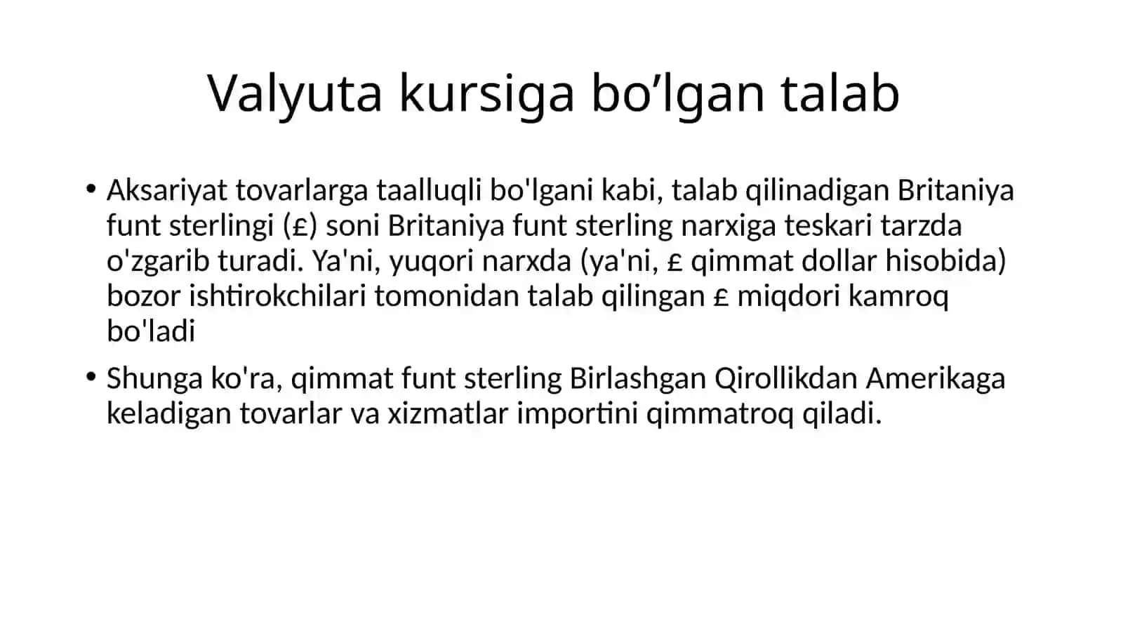 VALYUTA KURSINI ANIQLASH BO'YICHA BA'ZI PRINSIPLAR 3
