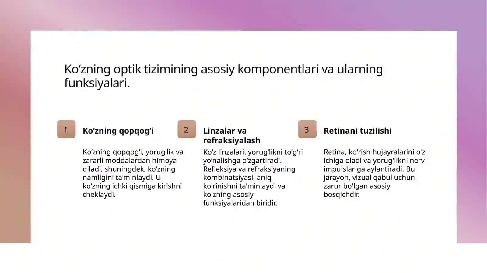 Koʻzning optik tizimi va uning ahamiyati 3