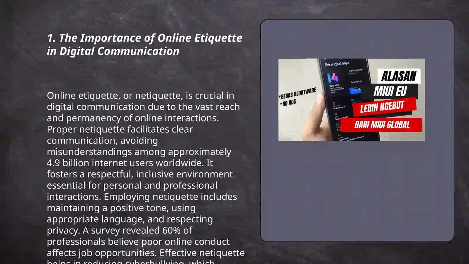 On-line etiquette |Gadjets in our life 3