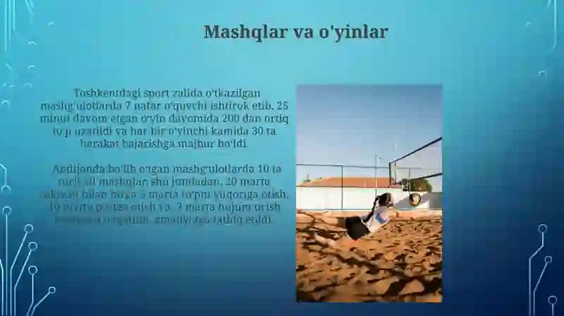 Volleybol darsi va uni oʻtkazish tartibi 3