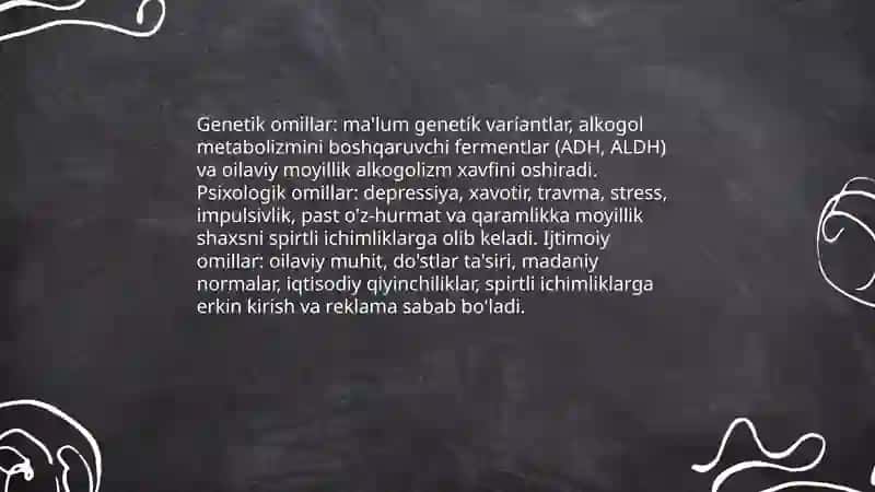 Alkagolizim va uning asoratlari 3