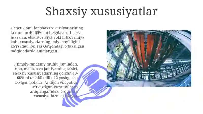 Xarakter Shakillanishiga ta'sir etuvchi omillar 3