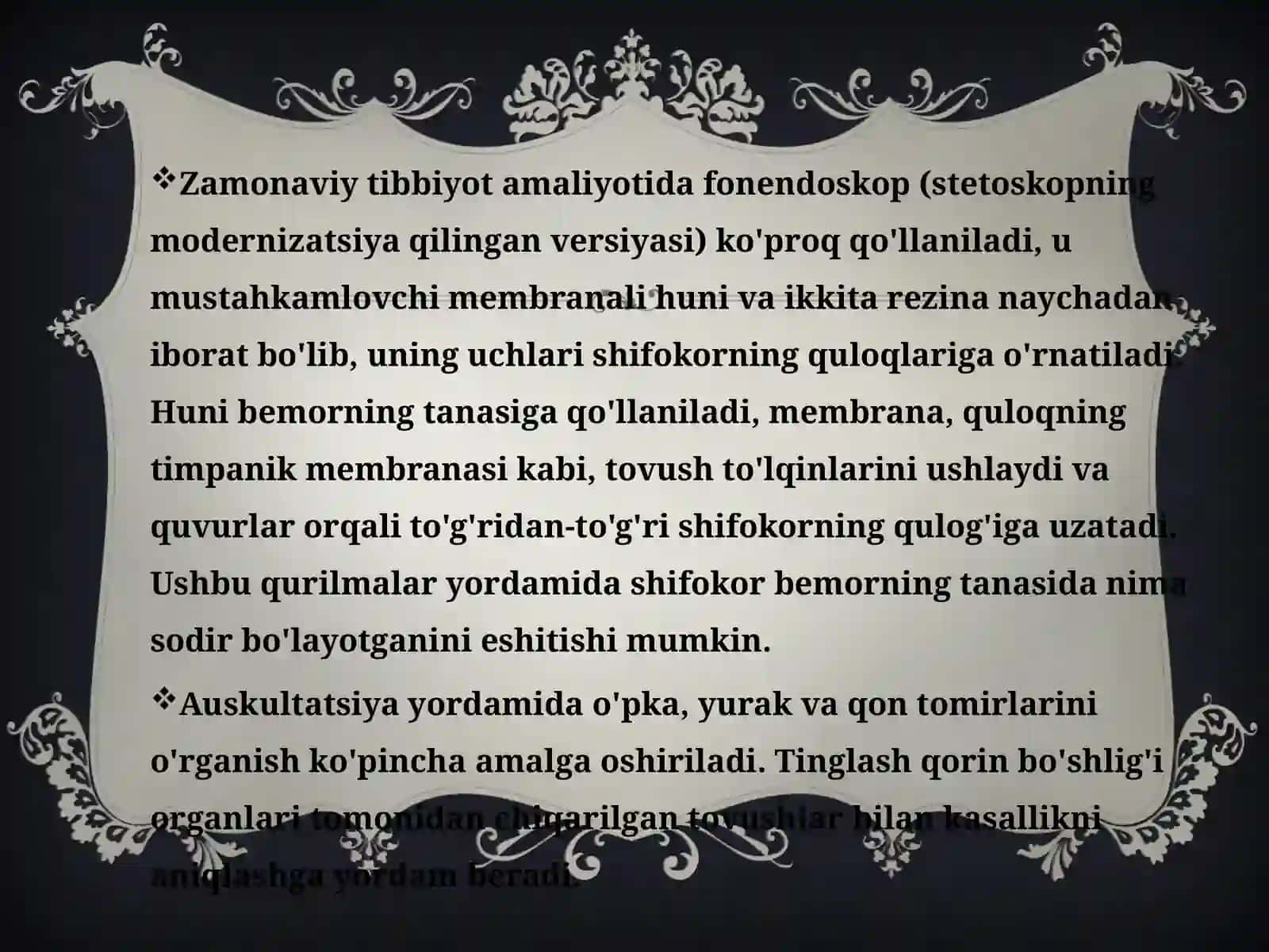 Yurak auskultatsiyasi 3