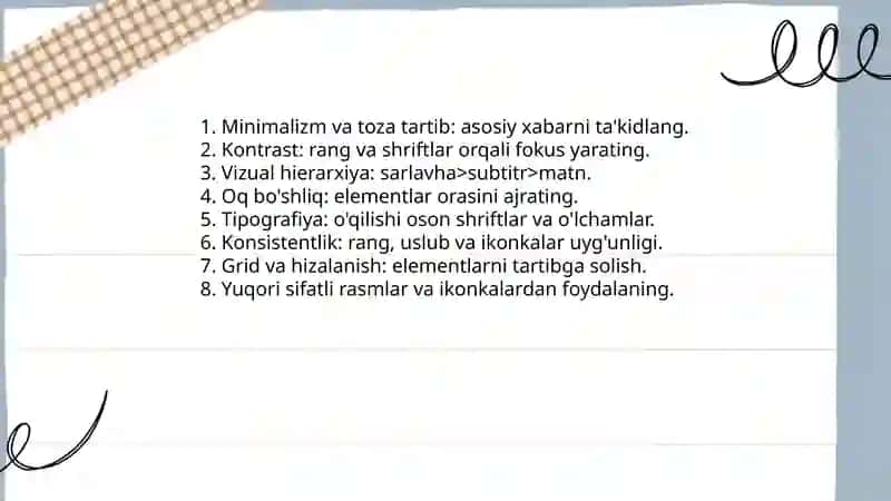Zamonaviy taqdimotlar yaratish va ularga ishlov berish 3