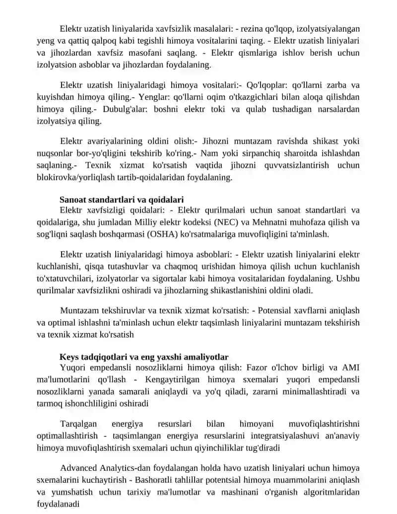 Elektr Uzatish Liniyalaridagi Himoya Vositalari 3