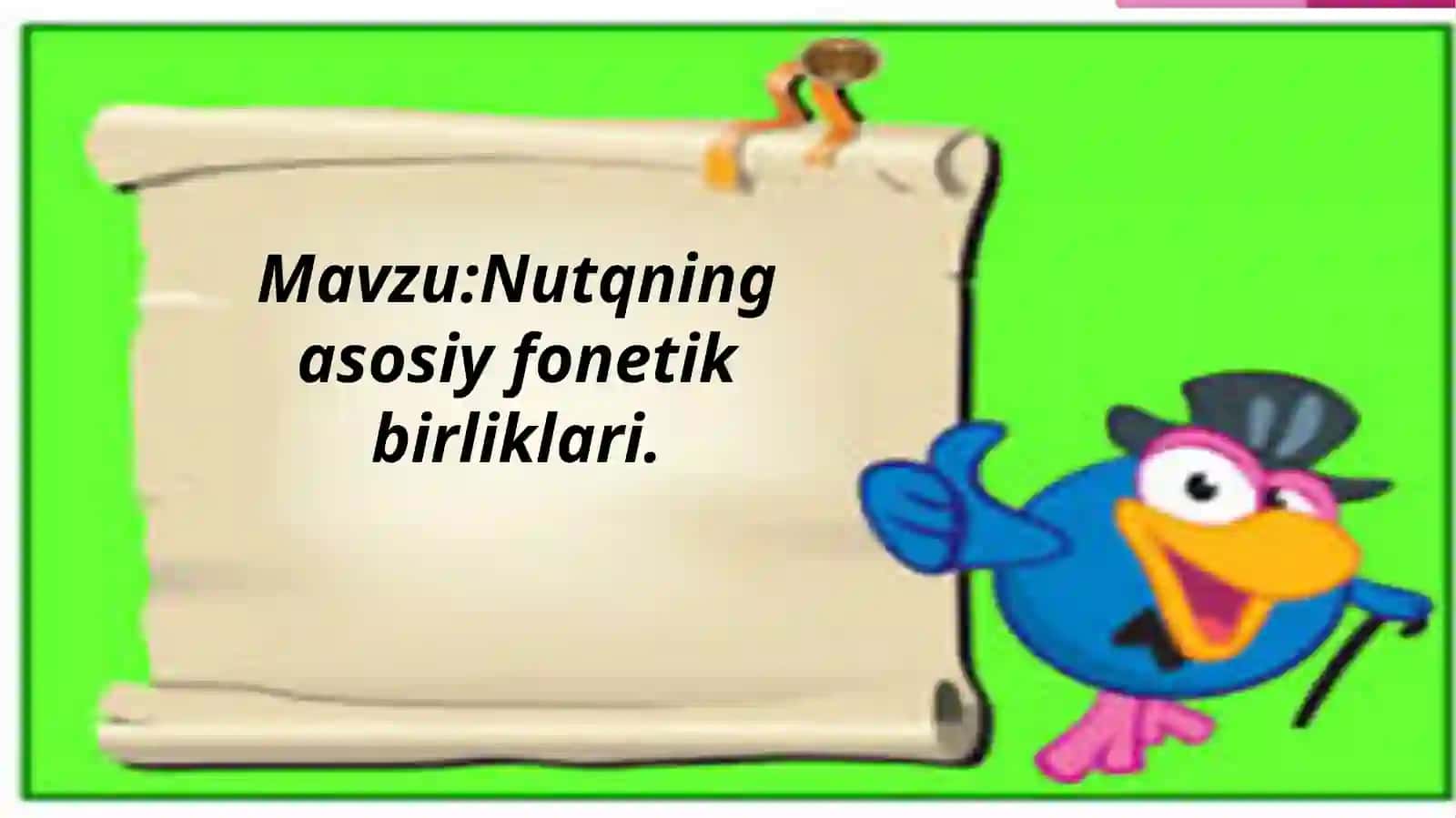 Nutqning asosiy fonetik birliklari 3