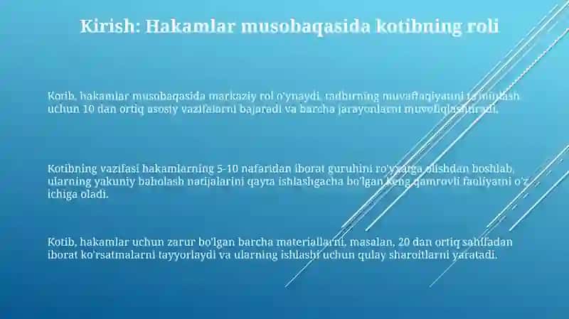 Hakamlar Musobaqasi Kotibi 3