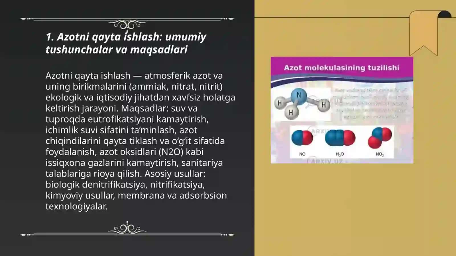 Azotni qayta ishlash 3