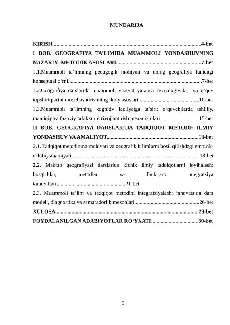 Geografiya darslarida muammoli ta‘lim va tadqiqot metodidan foydalanish 3