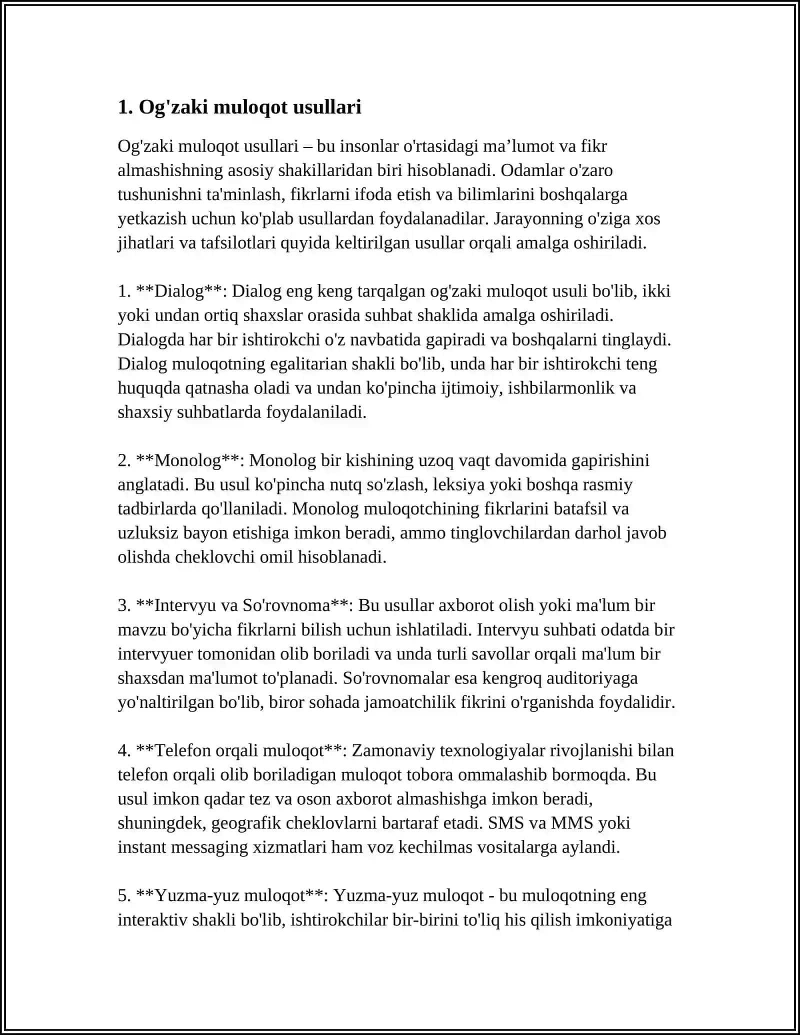 VERBAL VA NOVERBAL MULOQOT 3