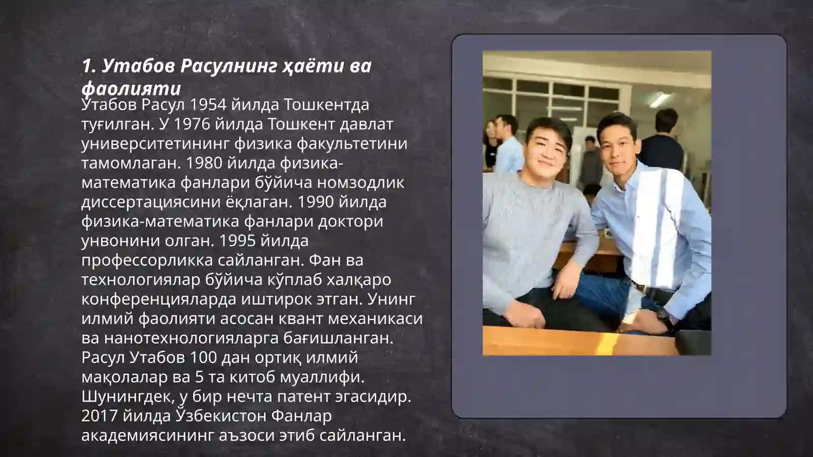 Утабов Расулнинг ҳаёти ва фаолияти 3