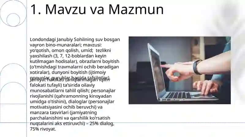 Mavzu va Mazmun 3