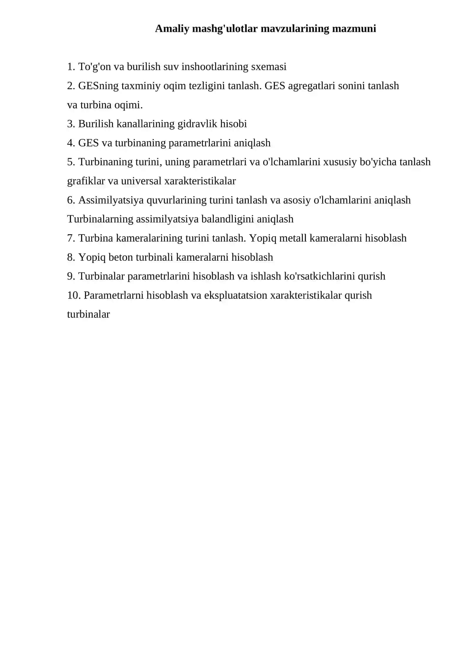 Gidroelektrostansiyalar 3
