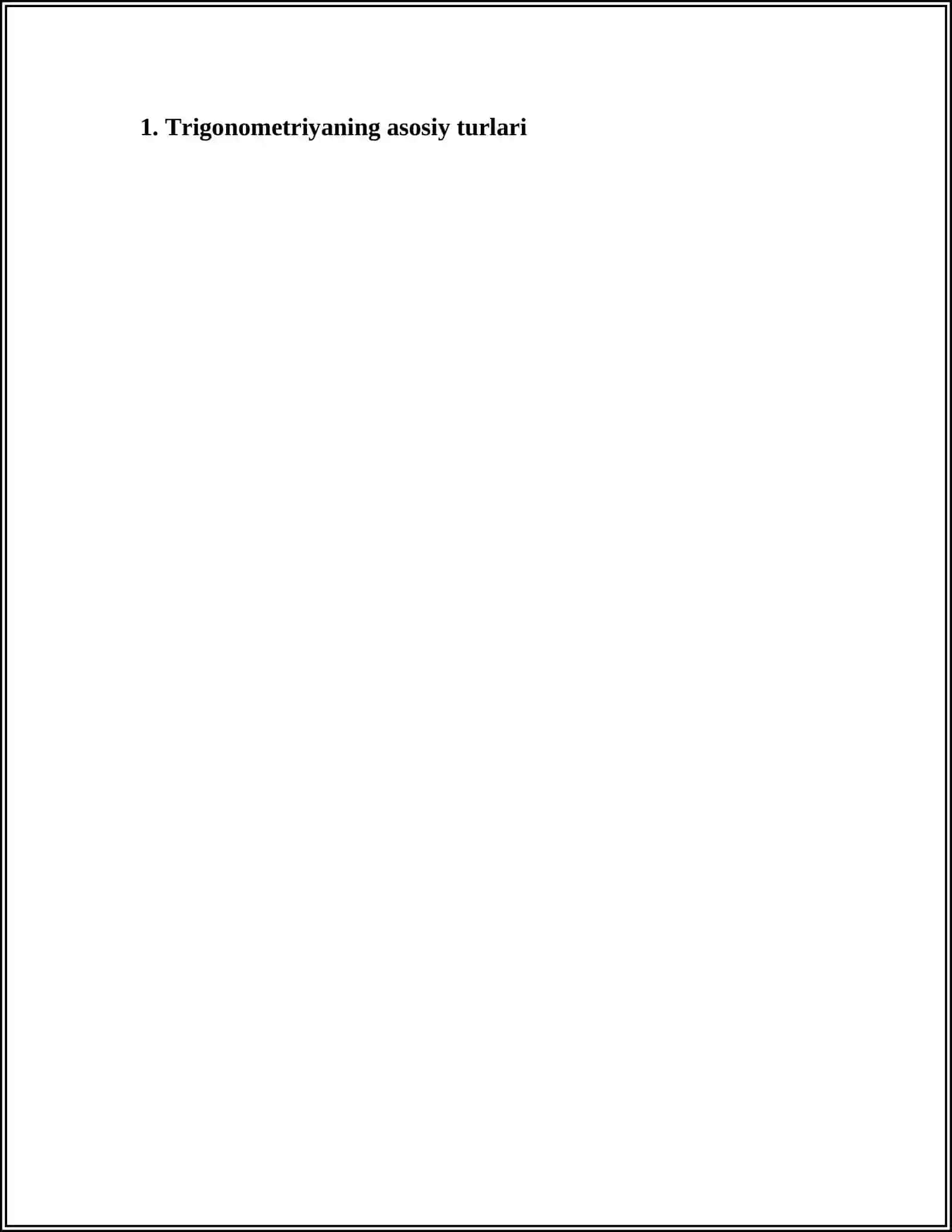 TRIGANOMETRIYANING ASOSIY AYNIYATLARI 3