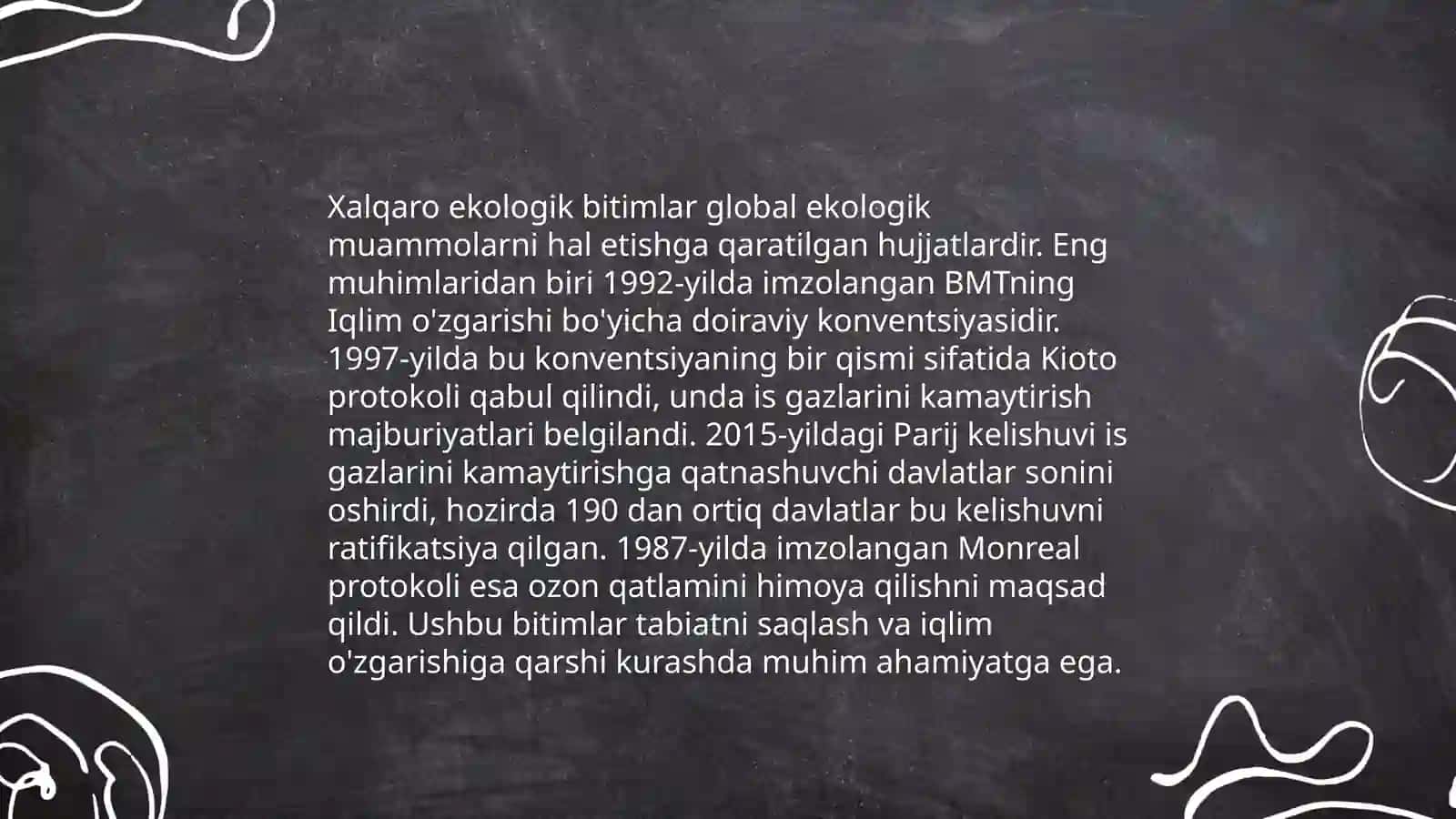 Xalqaro Ekologik Bitimlar 3