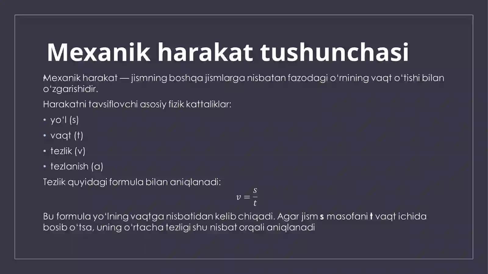 Jismlarning murakkab harakati 3