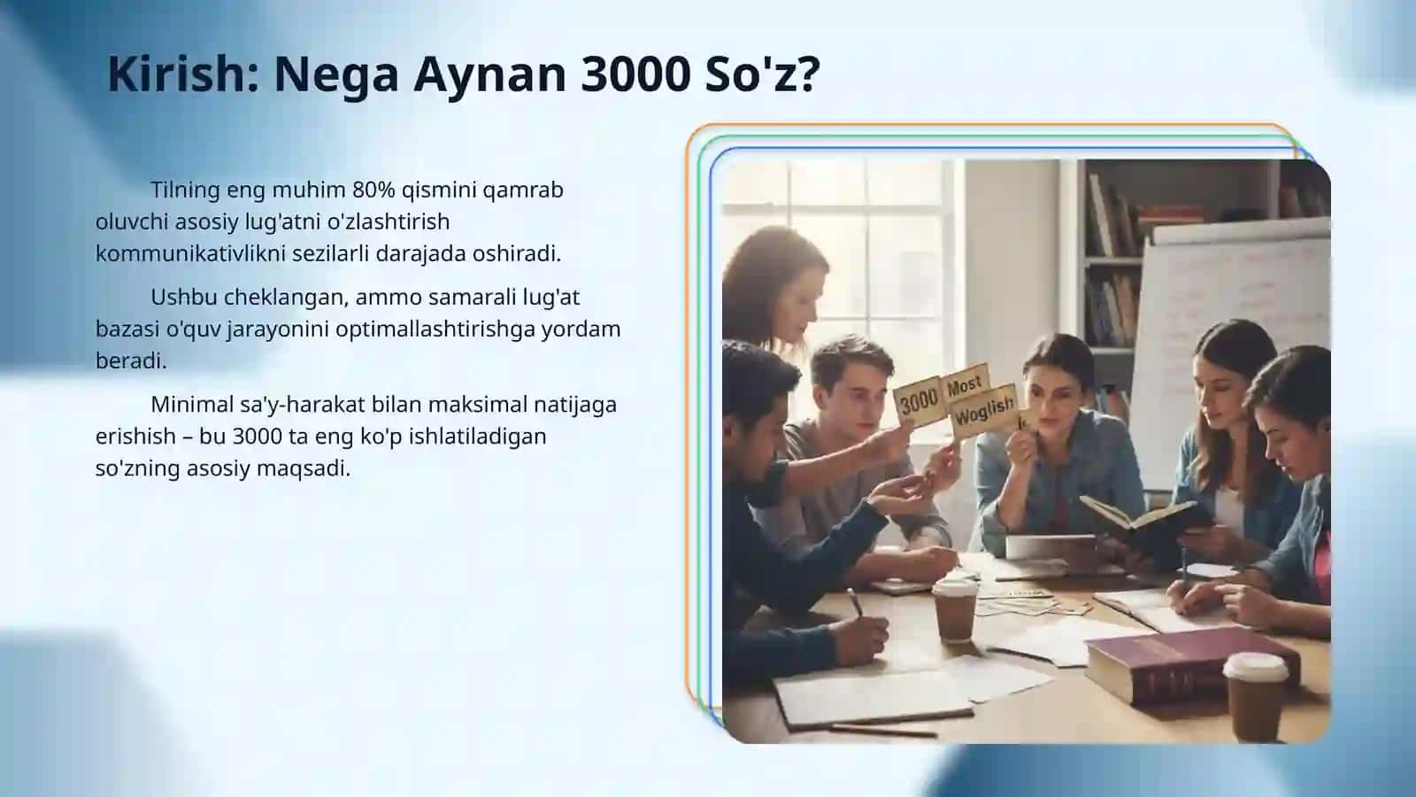 3000 ta ko'p ishlatiladigan inglizcha so'zlar ro'yxati 3