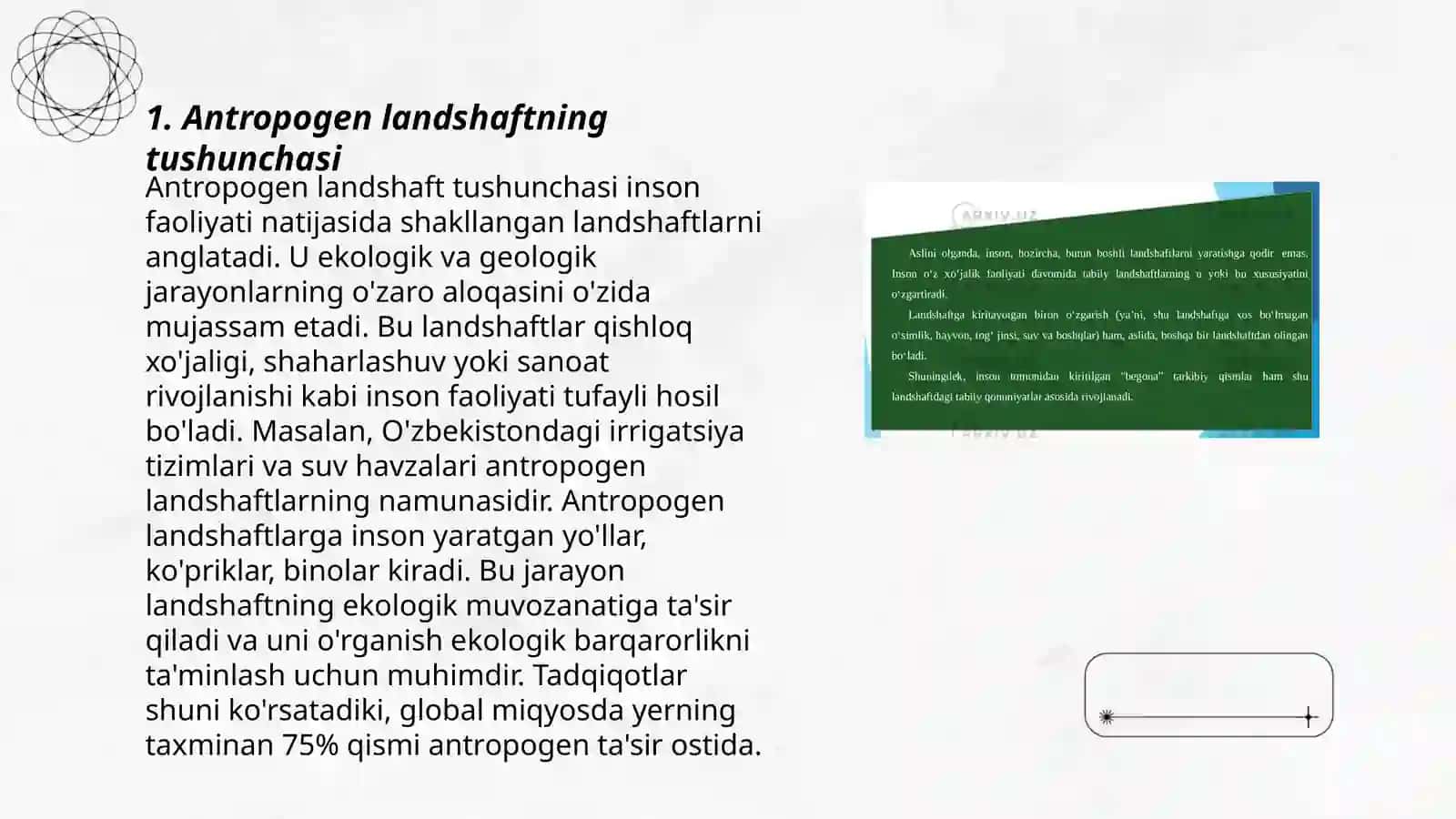 Antropogen landshaftlar va ularning turlari 3