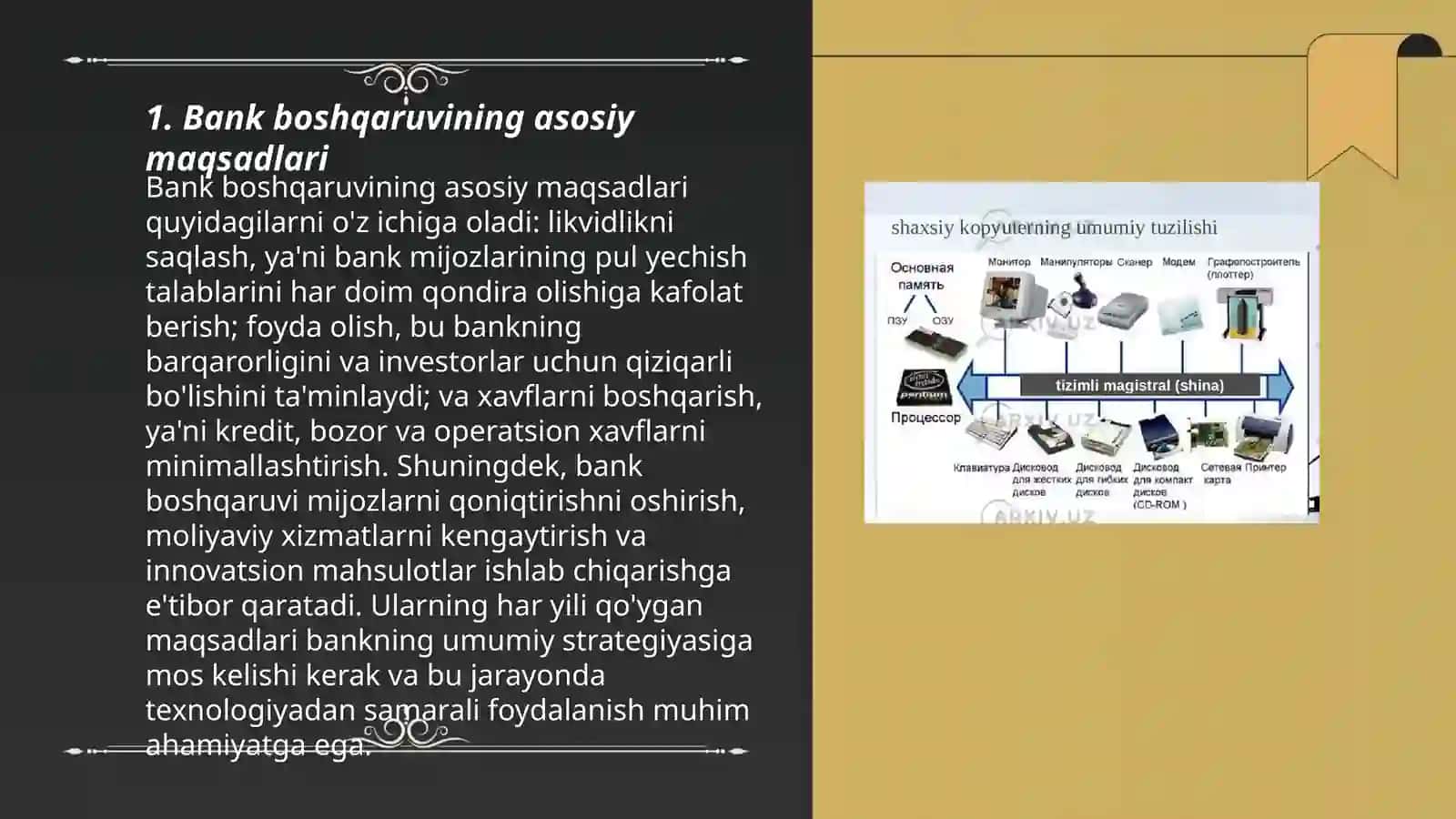 Bank menejmentining maqsadi va vazifalari 3