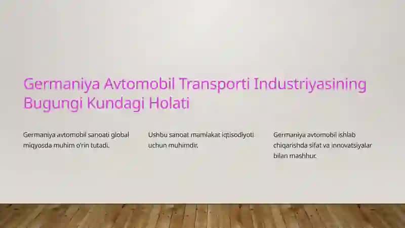 Germaniya Avtomobil Transporti: Marketingdagi Yangiliklar 3