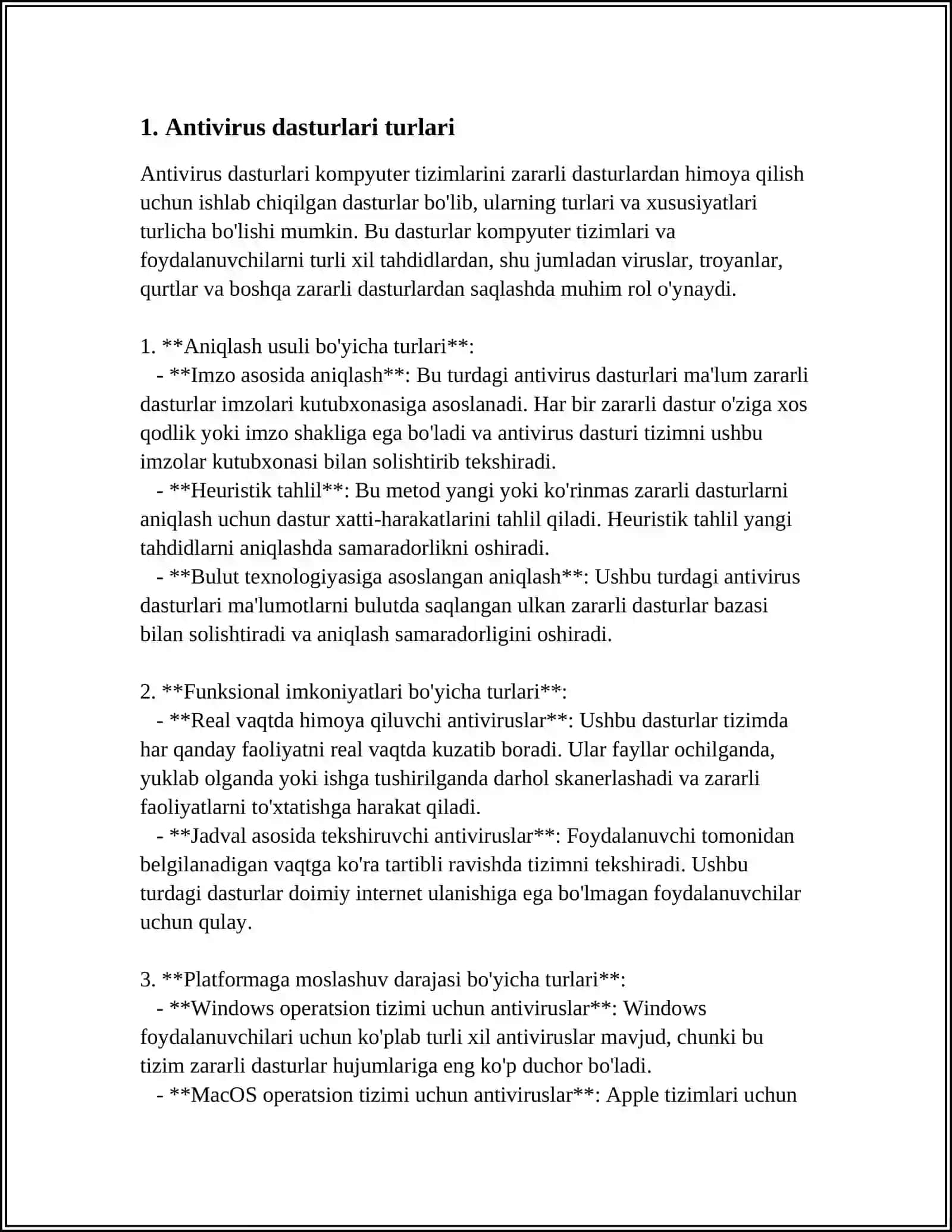 ANTIVIRUS DASTURLARI 3