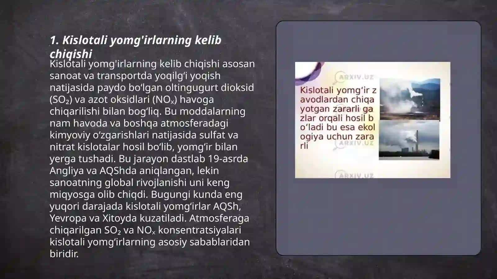 Kislotali yomģirlar 3