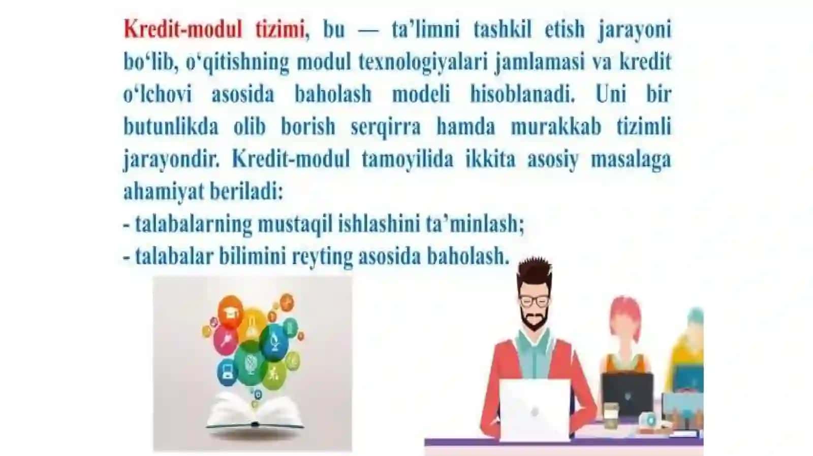 Alfraganus Universityda ECTS kredit-modul tizimi va akademik baholash tartibi 3